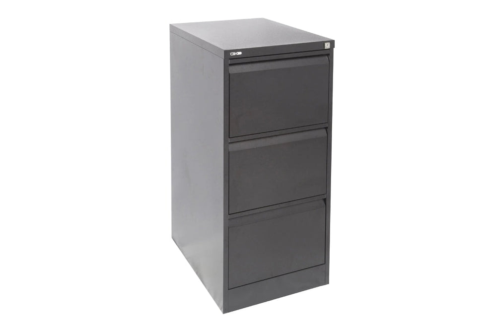 Sonic metal 3 Drawer Filing Cabinet-graphite ripple  