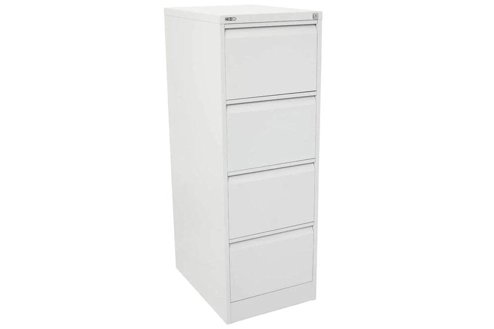 Sonic Metal 4 Drawer Filing Cabinet-white  
