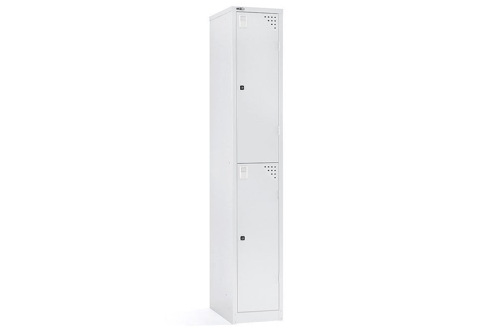 Sonic Metal Locker 2-Tier Door - Single-white  