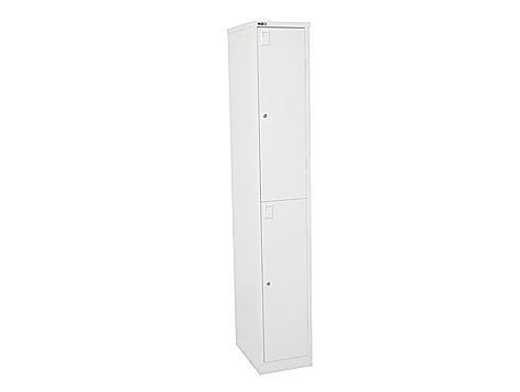 Sonic Metal Locker 2-Tier Door - Single-white  