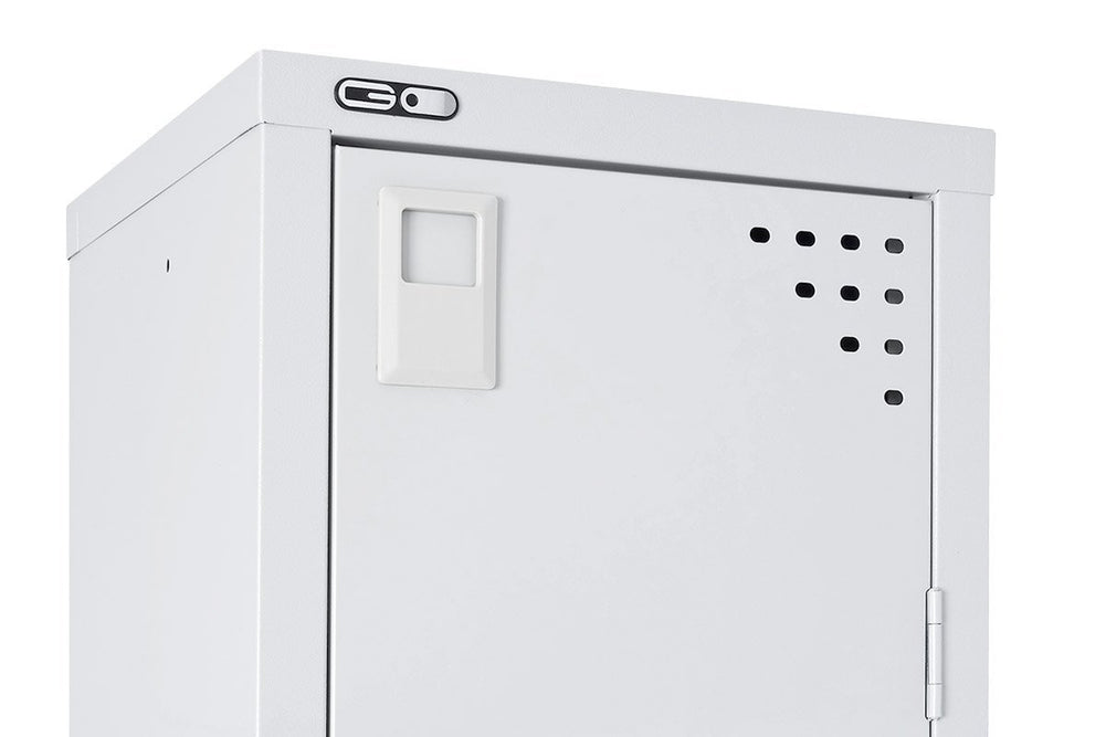 Sonic Metal Locker 4-Tier Door - Single-white  