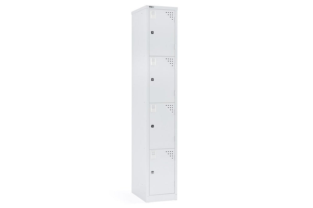 Sonic Metal Locker 4-Tier Door - Single-white  