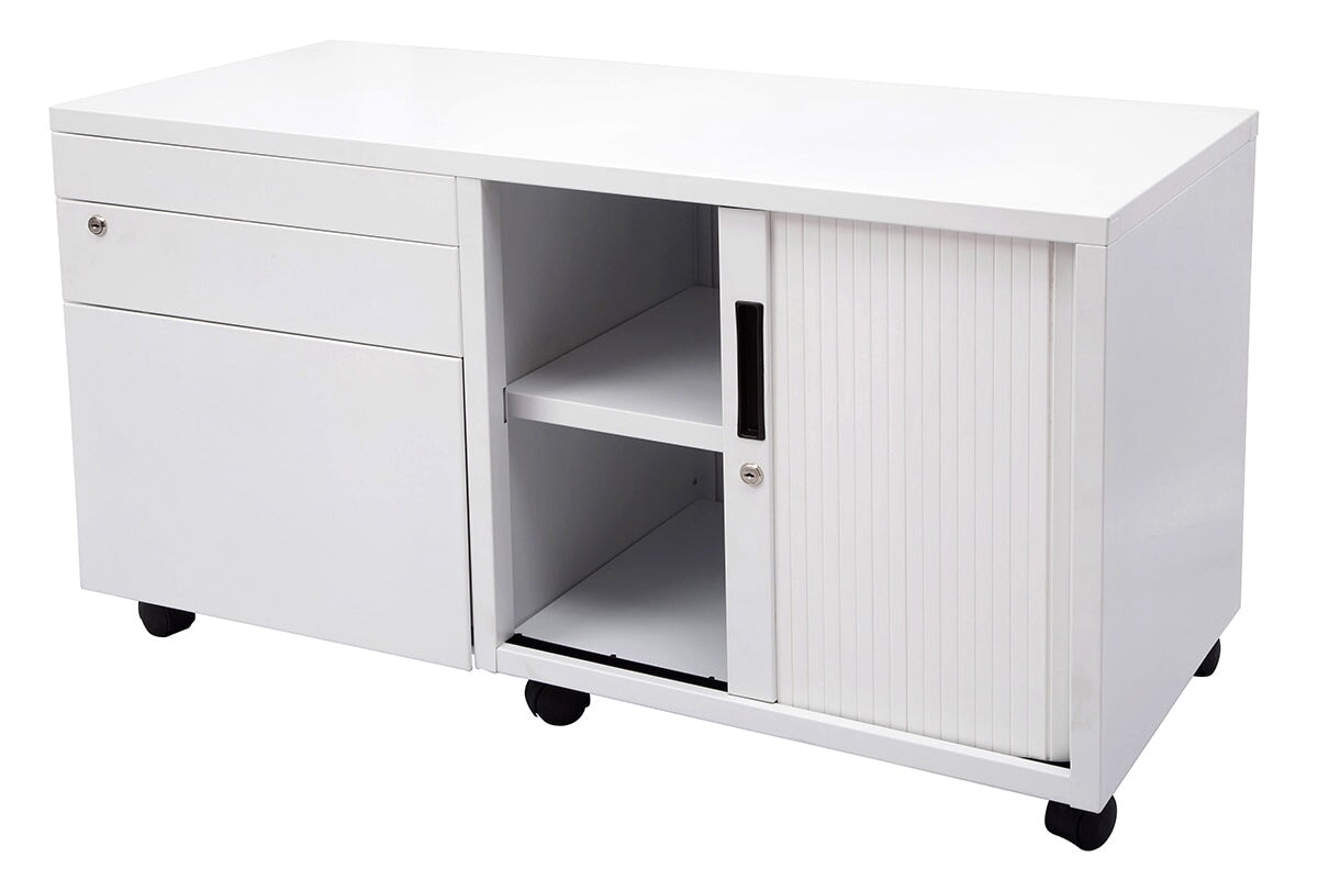 Sonic Mobile Caddy LHS with Tambour & Filing Drawers Sonic 
