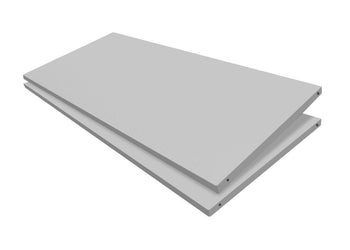 Sonic Open Bay Shelf Add On - lncluded Shelf Clips for Open Bay Shelving Unit Sonic silver 