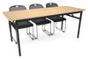 Sonic Steel Black Frame Folding Table [1800L x 700W] - Thumbnail 10 