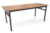 Sonic Steel Black Frame Folding Table [1800L x 700W] - Thumbnail 7 