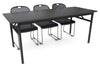 Sonic Steel Black Frame Folding Table [1800L x 700W] - Thumbnail 8 
