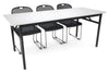 Sonic Steel Black Frame Folding Table [1800L x 700W] - Thumbnail 1 