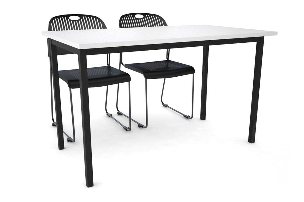 Sonic Steel Black Frame Table [1200L x 700W]-white  