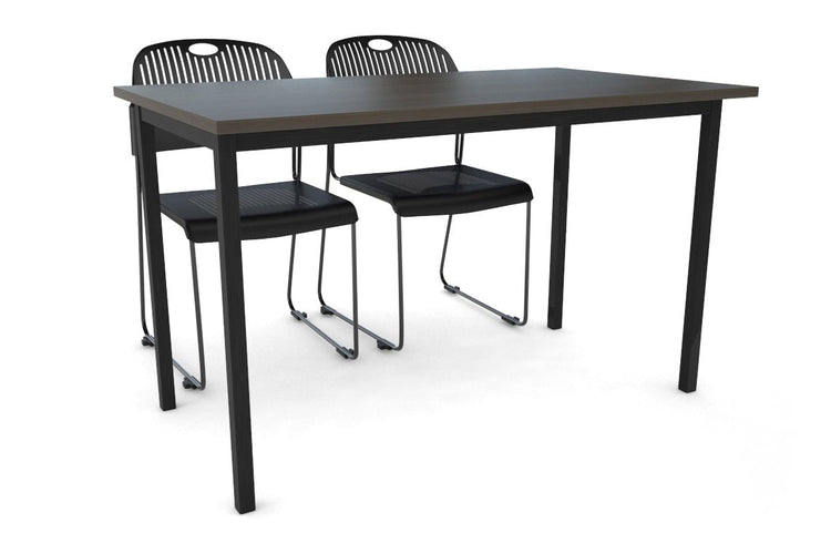 Sonic Steel Black Frame Table [1200L x 700W] Sonic dark oak 