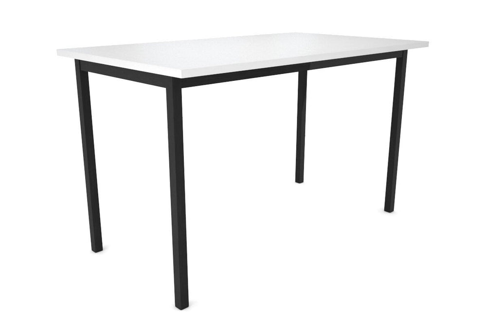 Sonic Steel Black Frame Table [1200L x 700W]-dark oak  