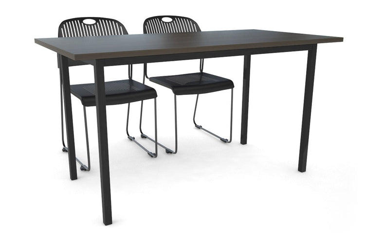 Sonic Steel Black Frame Table [1400L x 700W] Sonic dark oak 
