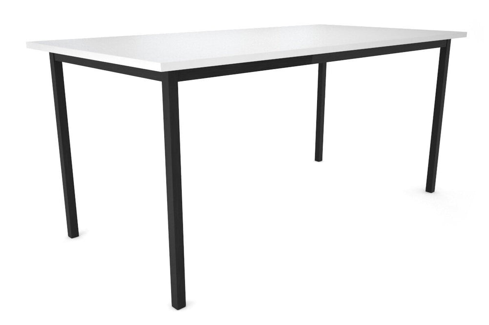 Sonic Steel Black Frame Table [1600L x 800W]-dark oak  