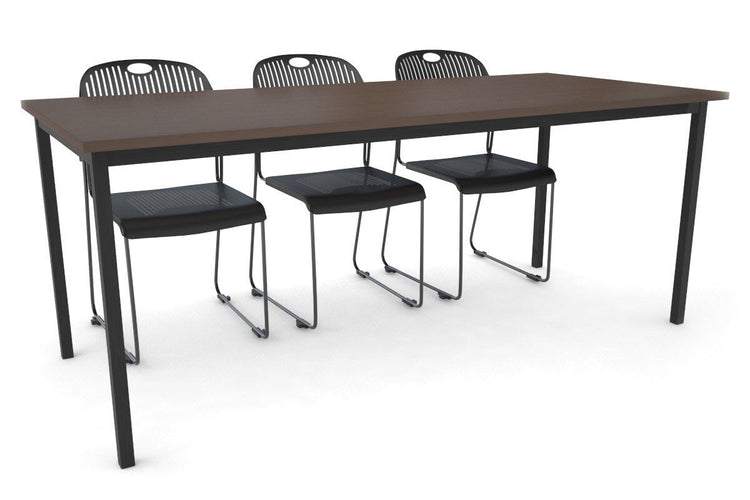 Sonic Steel Black Frame Table [1800L x 800W] Sonic wenge 