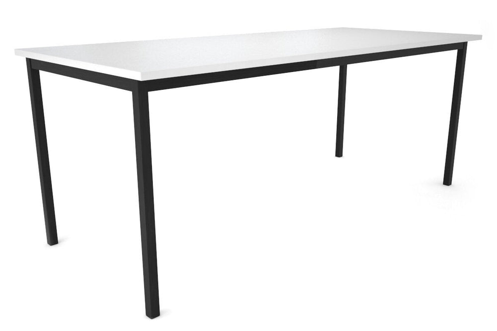 Sonic Steel Black Frame Table [1800L x 800W]-dark oak  