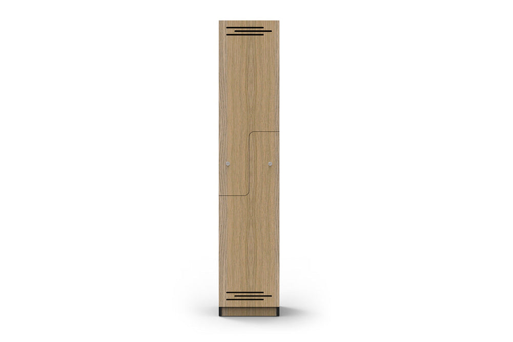 Sonic Step Door Melamine Locker-natural oak with black edging private function digital pin code lock 