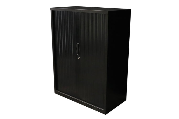 Sonic Tambour Siliding Door Storage Cabinet Metal - Black [900W x 473D] Sonic 1200H none none