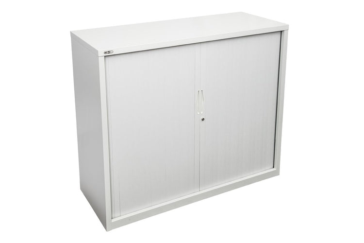 Sonic Tambour Siliding Door Storage Cabinet Metal - White [1200W x 473D] Sonic 1016H none none
