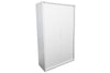 Sonic Tambour Sliding Door Storage Cabinet Metal White - 1981H x 900W - Thumbnail 1 