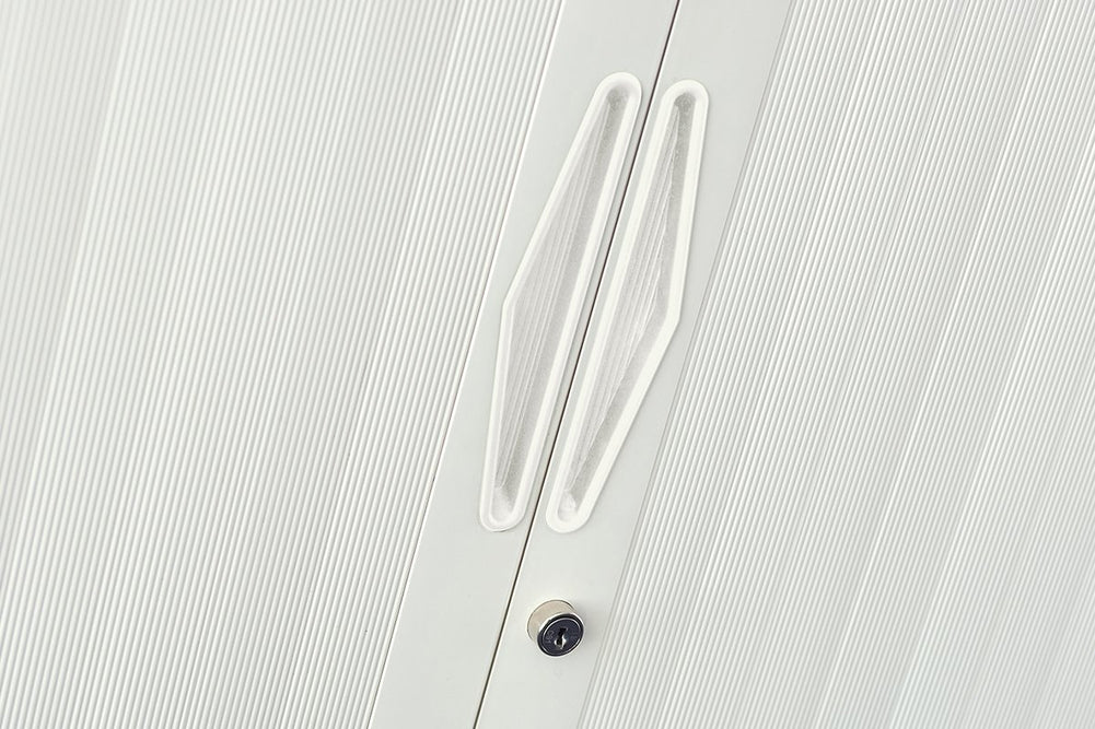 Sonic Tambour Sliding Door Storage Cabinet Metal White - 1981H x 900W-pull out file shelf white planter box 