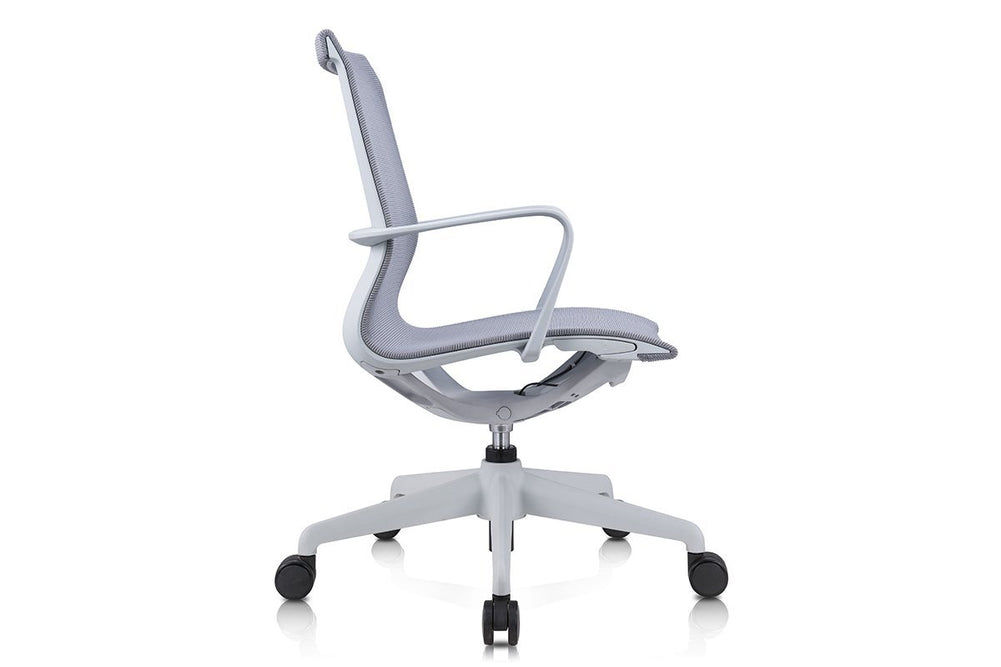 Starling Mesh Office Chair-grey frame and grey mesh  