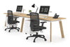 Switch - 2 Person Office Workstation Run [1200L x 800W with Cable Scallop] - Thumbnail 4 