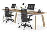 Switch - 2 Person Office Workstation Run [1200L x 800W with Cable Scallop] - Thumbnail 13 