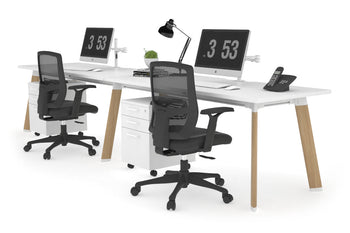  - Switch - 2 Person Office Workstation Run [1200L x 800W with Cable Scallop] - 1