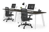 Switch - 2 Person Office Workstation Run [1600L x 800W with Cable Scallop] - Thumbnail 7 