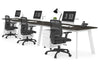 Switch - 3 Person Office Workstation Run [1400L x 800W with Cable Scallop] - Thumbnail 7 
