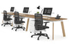 Switch - 3 Person Office Workstation Run [1400L x 800W with Cable Scallop] - Thumbnail 14 