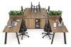Switch 4 Person Workstation with Uniform Spine [4 x (1600L x 800W) with Cable Scallop] - Thumbnail 11 