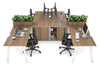 Switch 4 Person Workstation with Uniform Spine [4 x (1600L x 800W) with Cable Scallop] - Thumbnail 6 