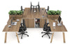 Switch 4 Person Workstation with Uniform Spine [4 x (1600L x 800W) with Cable Scallop] - Thumbnail 17 