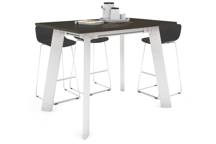Switch Collaborative Counter High Table [1200L x 700W] Jasonl white leg dark oak 