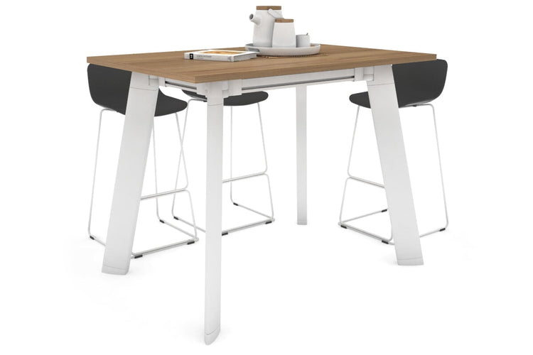 Switch Collaborative Counter High Table [1200L x 700W] Jasonl white leg salvage oak 