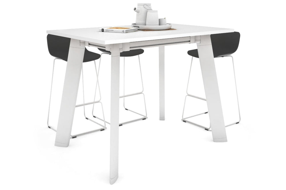 Switch Collaborative Counter High Table [1400L x 700W]-white leg white 