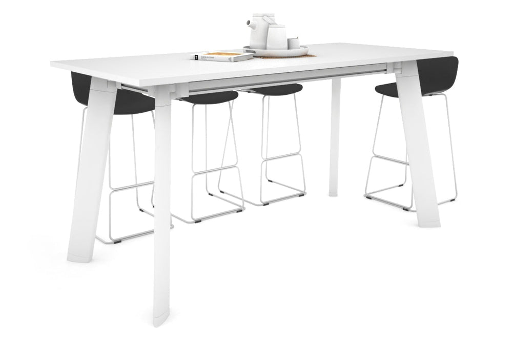Switch Collaborative Counter High Table [1600L x 700W]-white leg white 