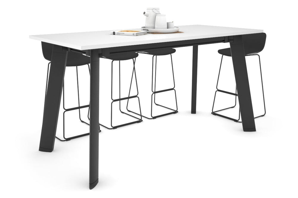 Switch Collaborative Counter High Table [1800L x 800W]-black leg white 