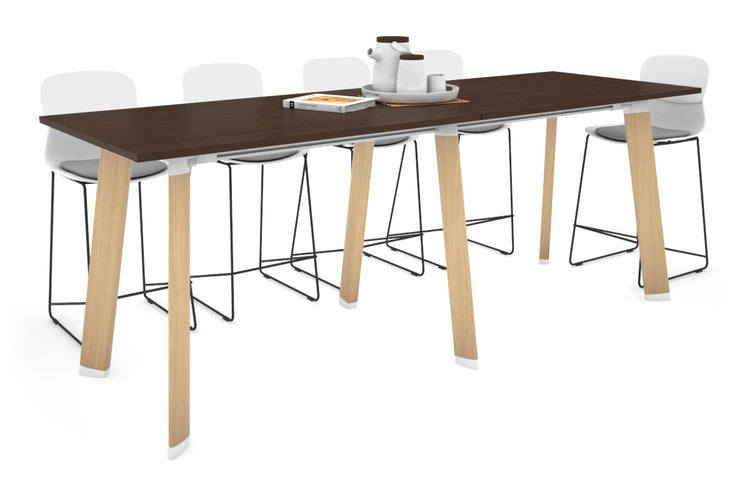 Switch Collaborative Counter High Table [2400L x 800W] Jasonl wood imprint leg wenge 