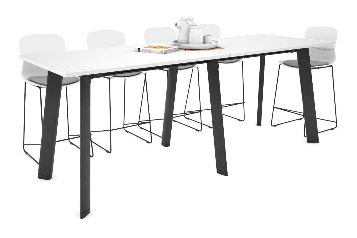 Switch Collaborative Counter High Table [2400L x 800W] Jasonl black leg white 