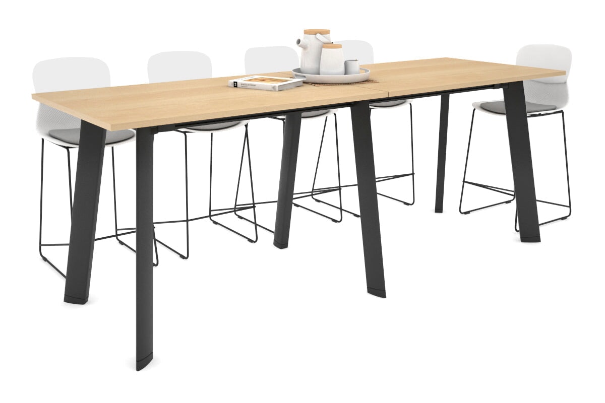 Switch Collaborative Counter High Table [2400L x 800W] Jasonl black leg maple 