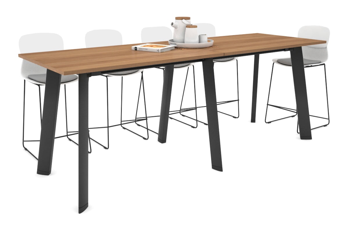 Switch Collaborative Counter High Table [2400L x 800W] Jasonl black leg salvage oak 