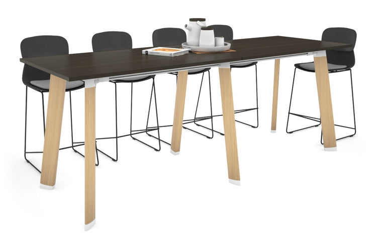 Switch Collaborative Counter High Table [2400L x 800W] Jasonl wood imprint leg dark oak 