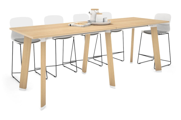 Switch Collaborative Counter High Table [2400L x 800W] Jasonl wood imprint leg maple 