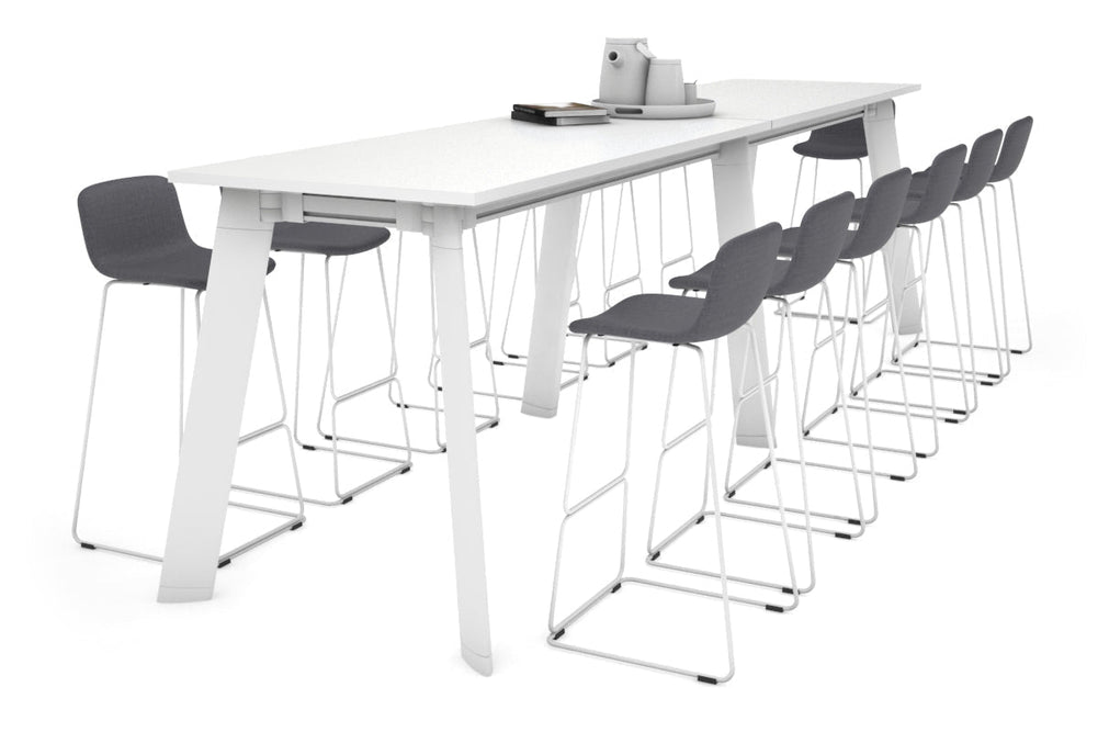 Switch Collaborative Counter High Table [3600L x 800W]-white leg white 