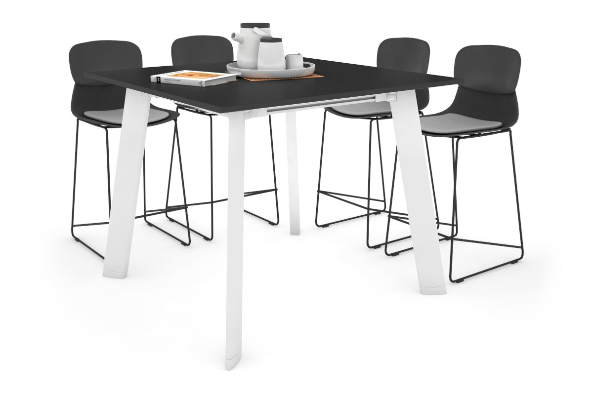 Switch Collaborative Large Counter High Table [1200L x 1200W]-white leg black 