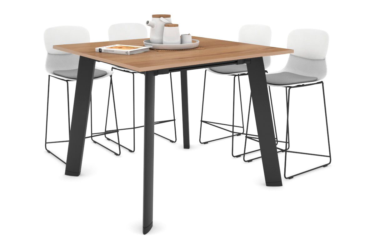 Switch Collaborative Large Counter High Table [1200L x 1200W]-black leg salvage oak 