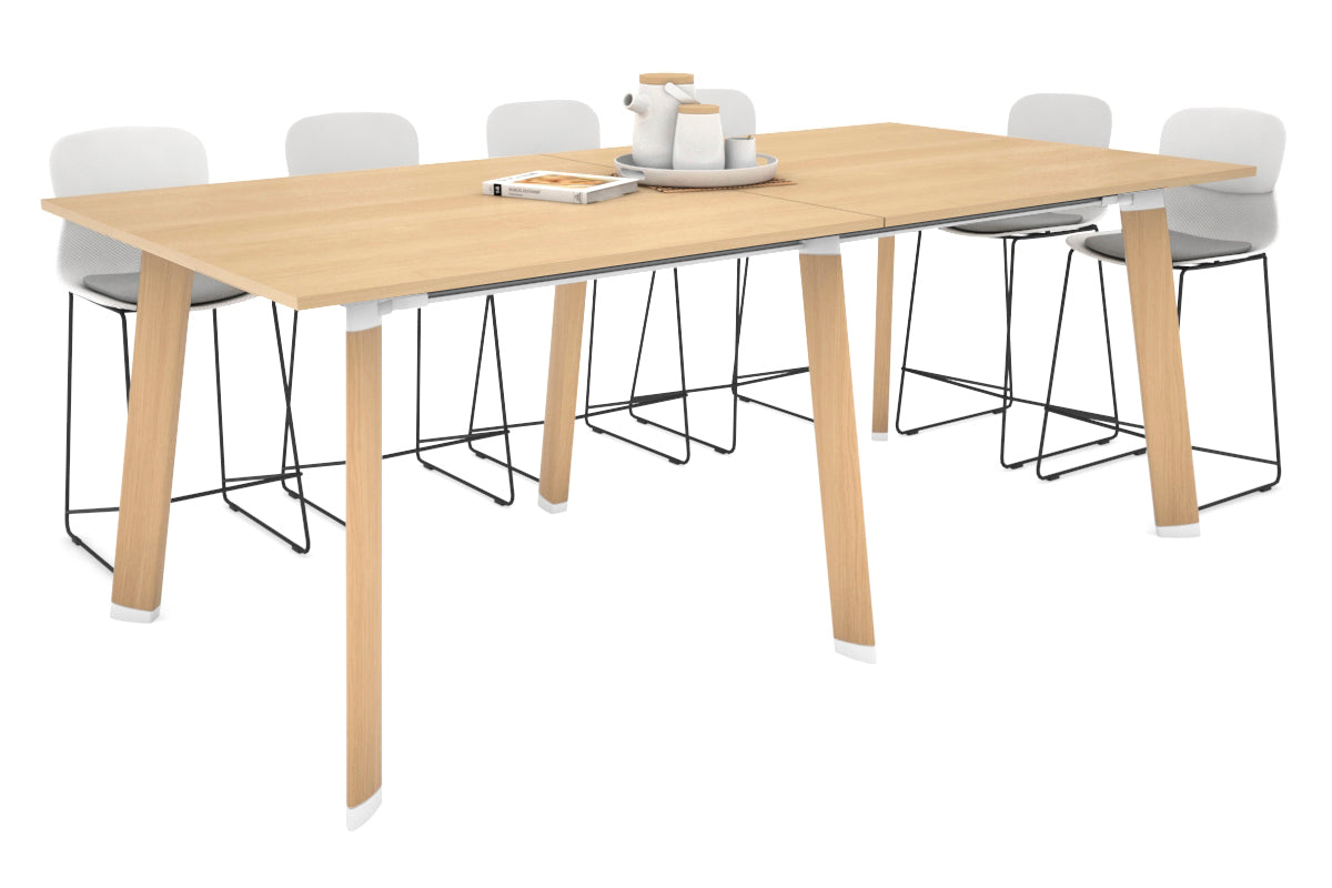 Switch Collaborative Large Counter High Table [2400L x 1200W] Jasonl wood imprint leg maple 