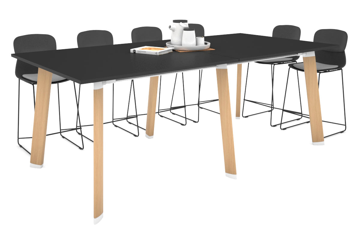 Switch Collaborative Large Counter High Table [2400L x 1200W] Jasonl wood imprint leg black 